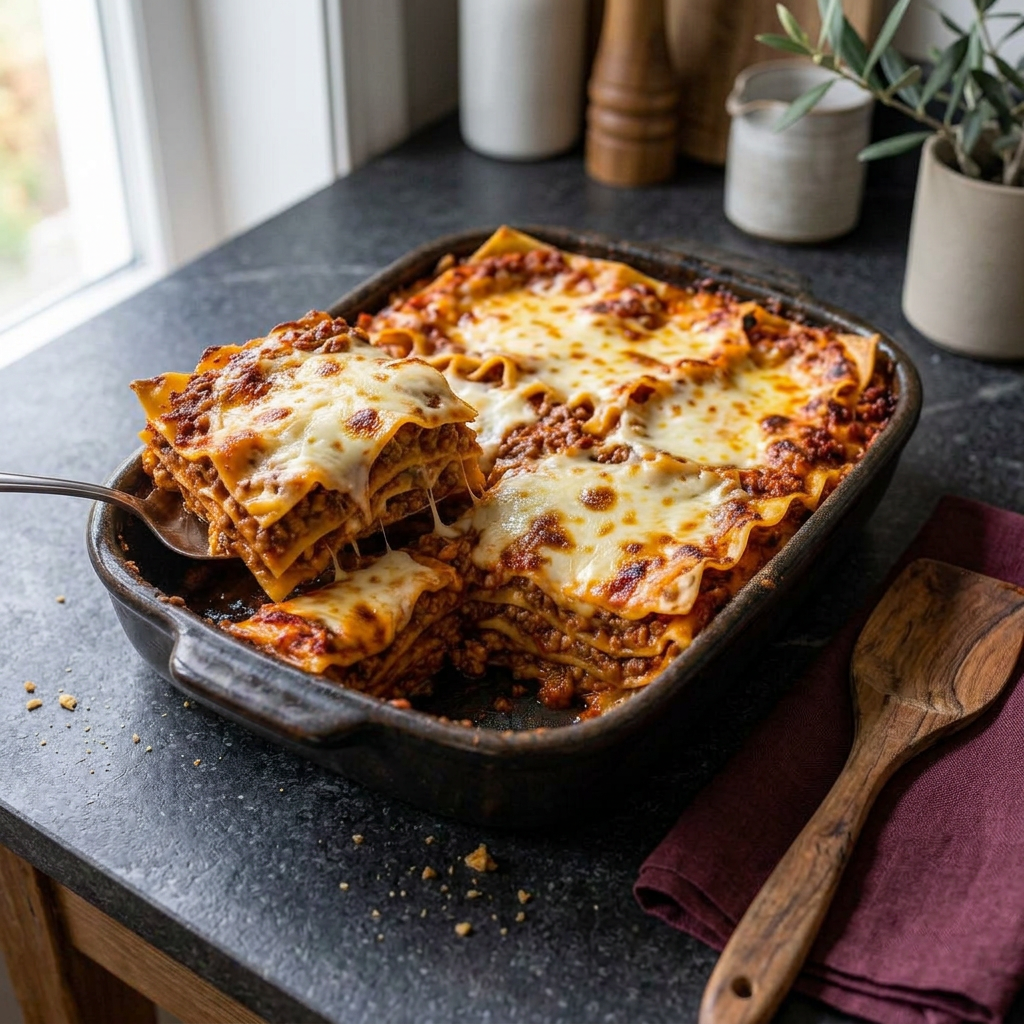 Lasaña bolognesa