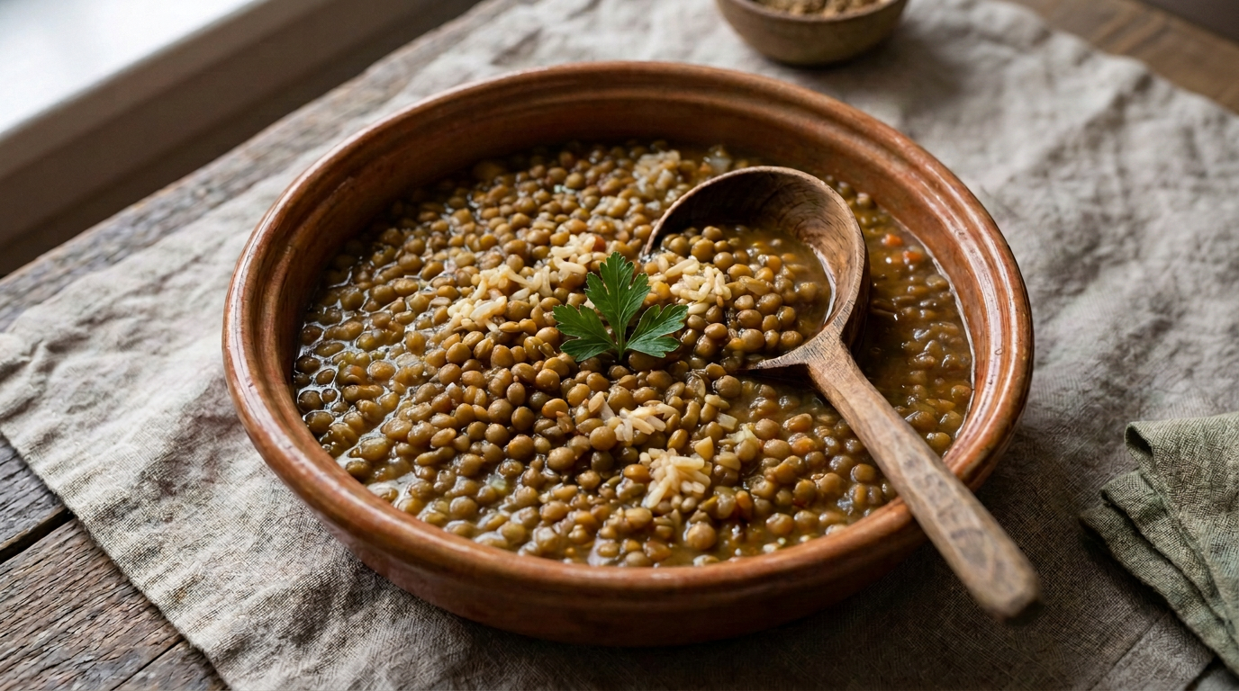 Lentejas con arroz