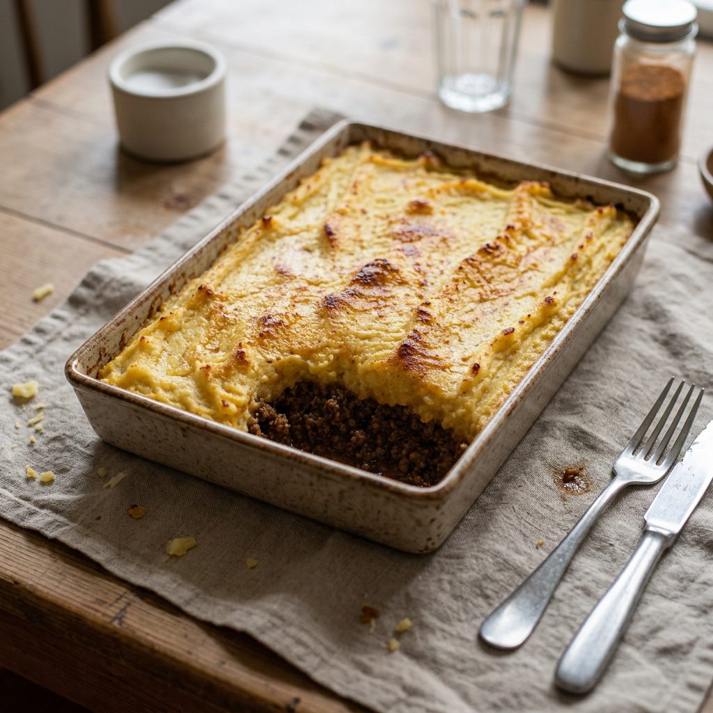 Pastel de garbanzo con carne